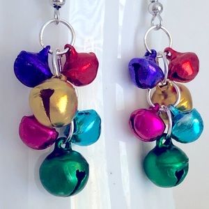 Jingle Bell Christmas Holiday Earrings Handmade New